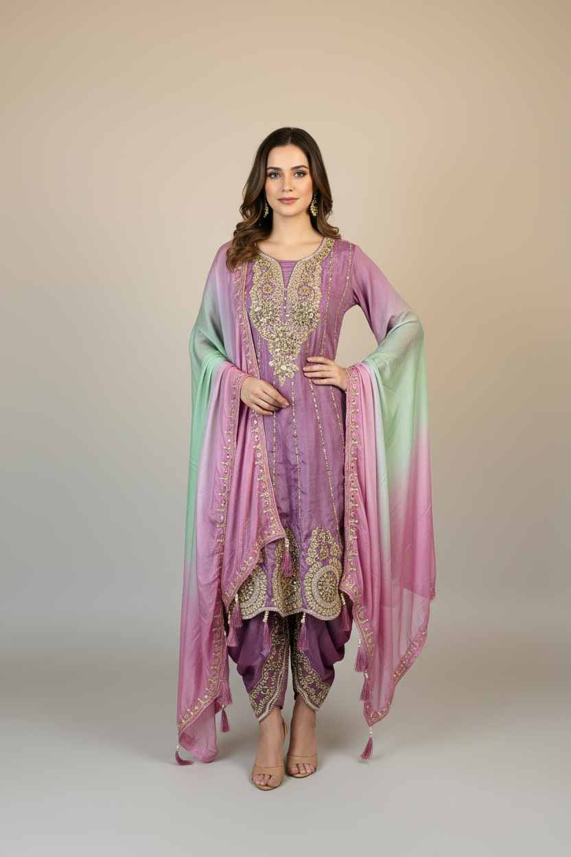 Indian partywear dhoti suit