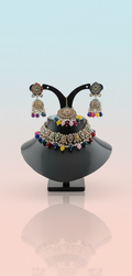 Multicolor necklace set