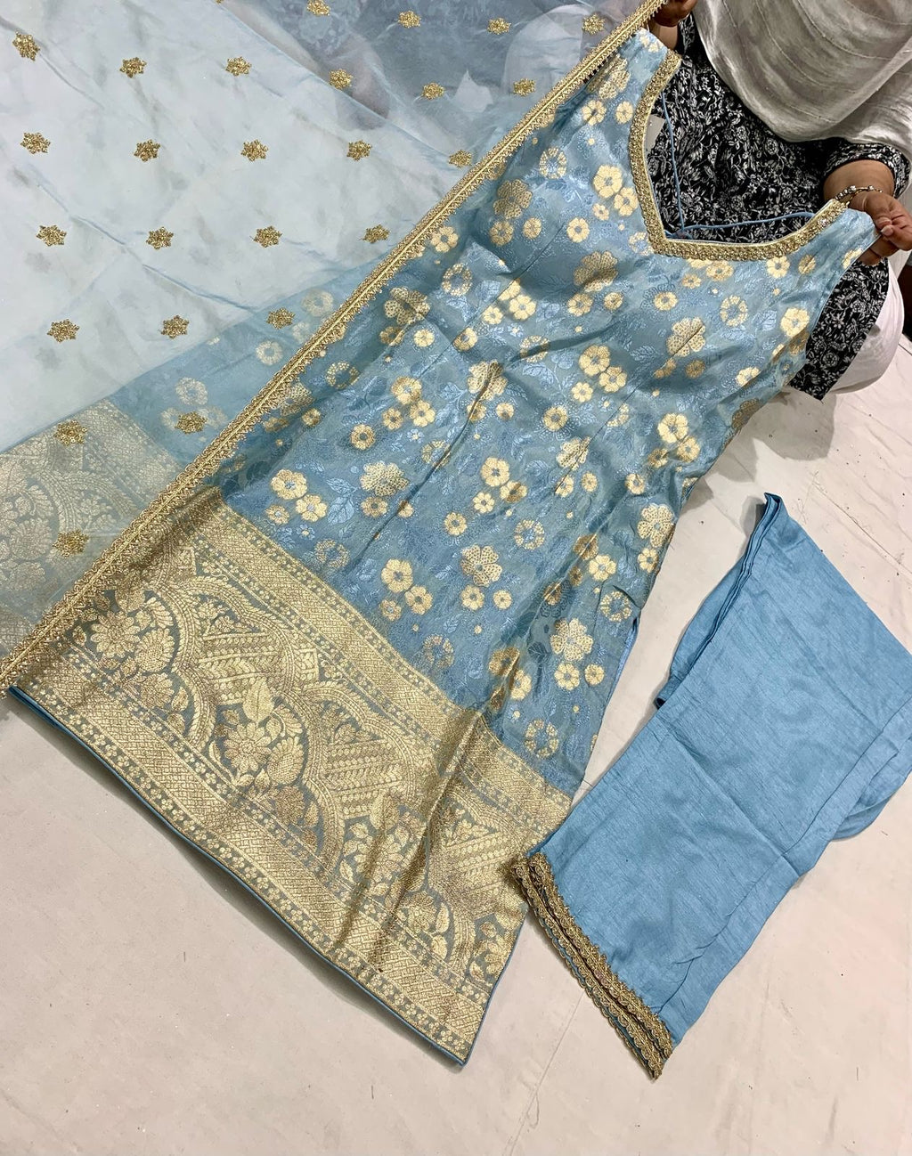 Beautiful pent plazo dress