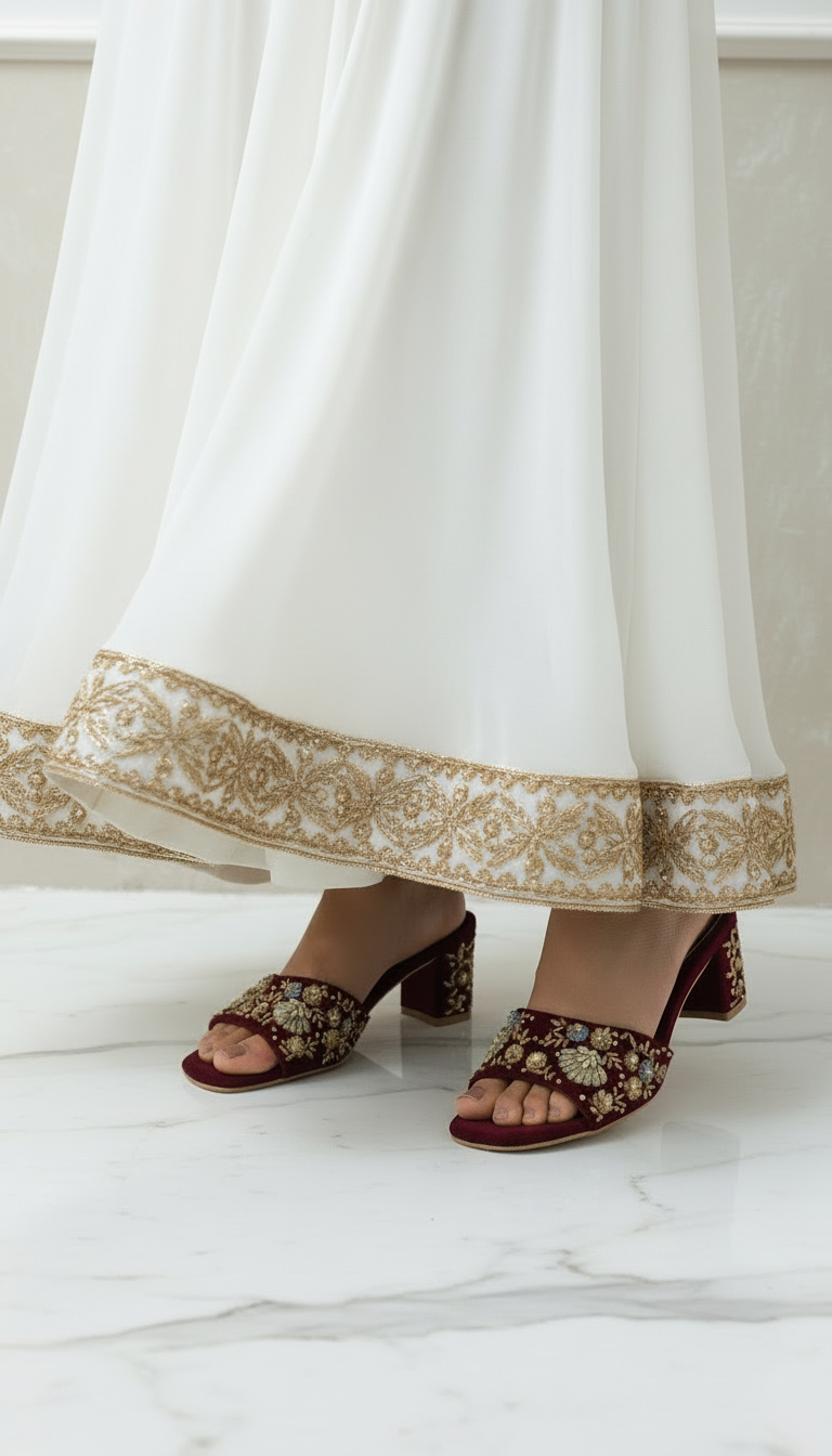 Punjabi jutti with heel