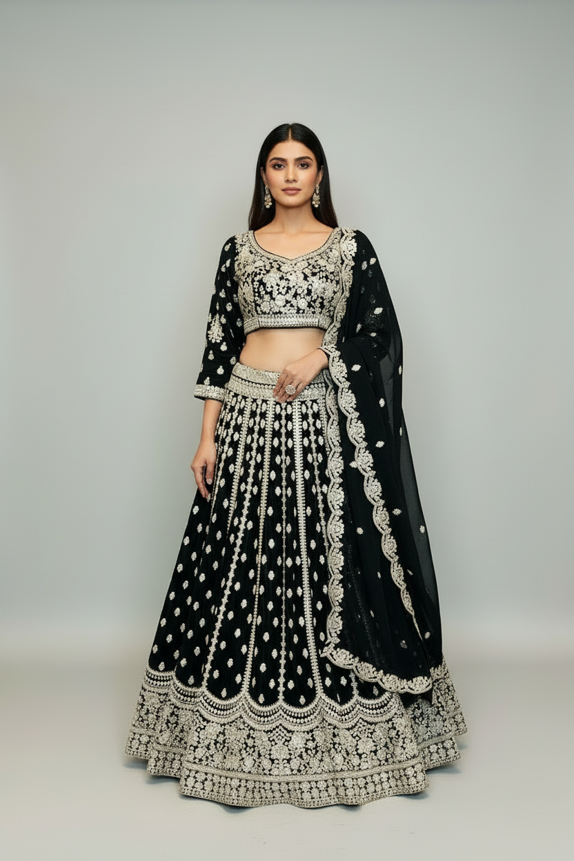 Beautiful girlish partywear lehnga Outfit