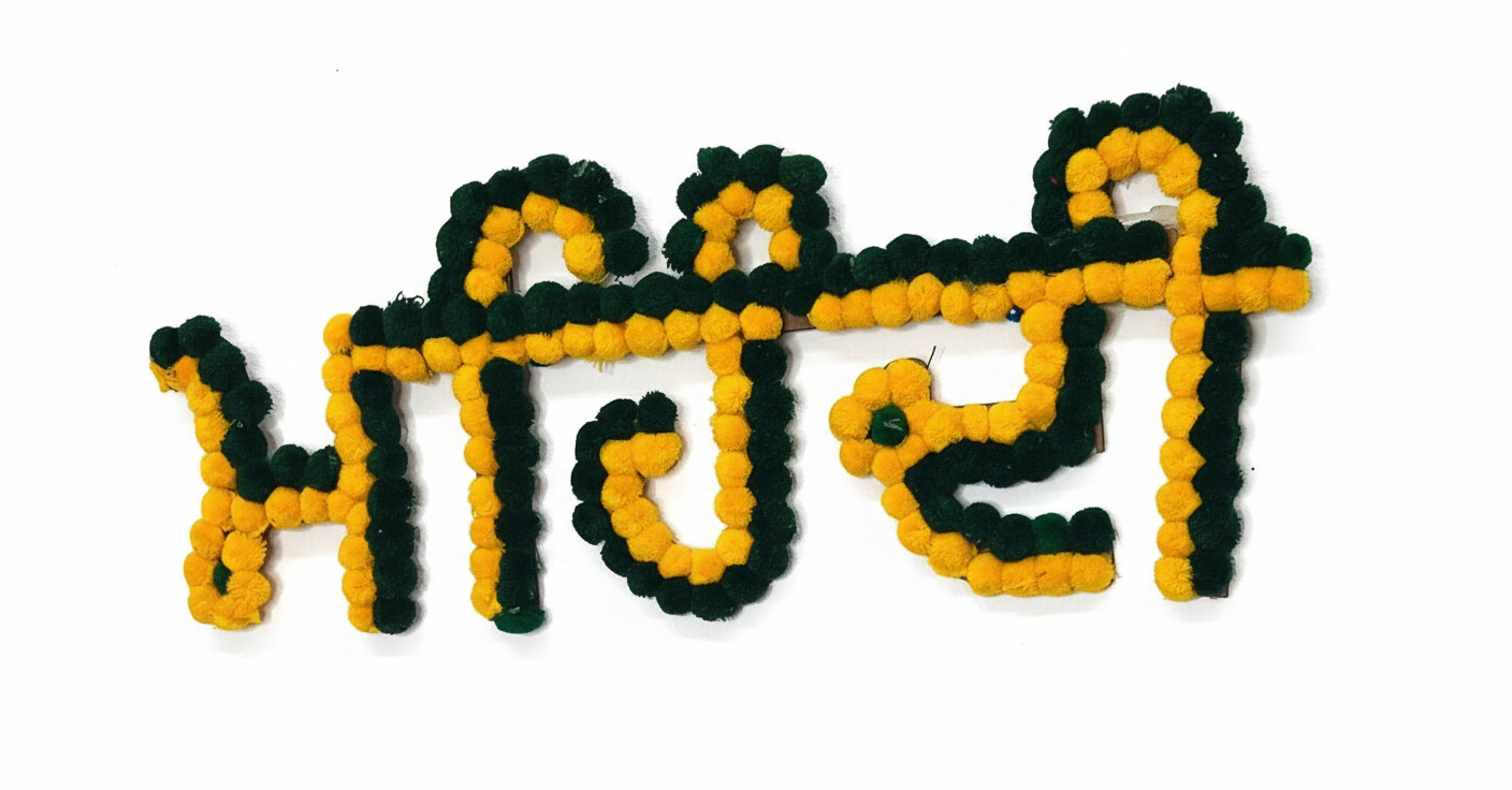 Beautiful wedding logo decoration