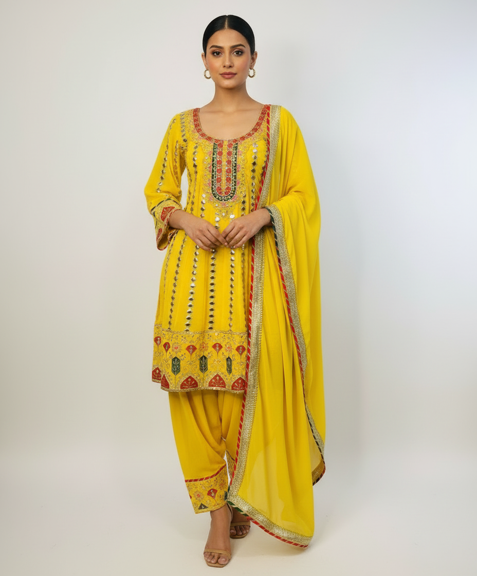 Afghani style salwar suit