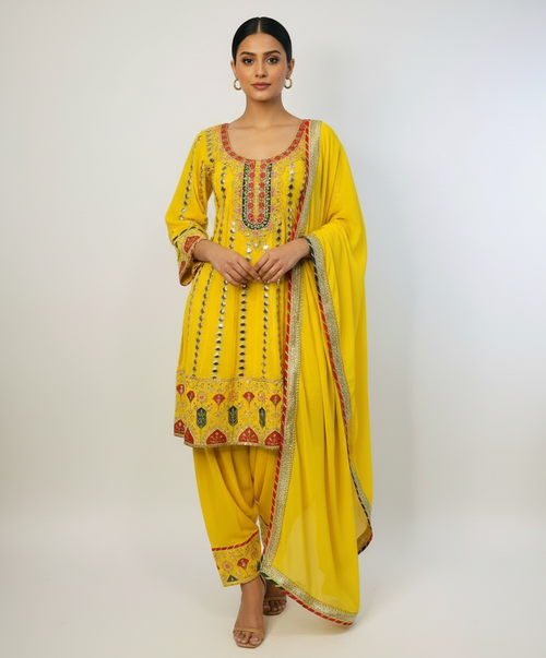 Afghani style salwar suit