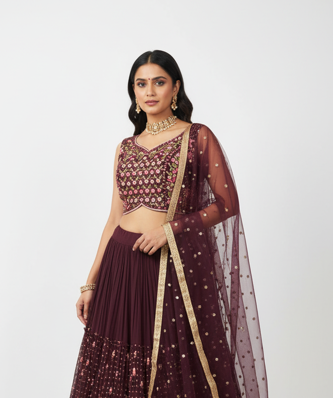 Lehnga choli with dupatta