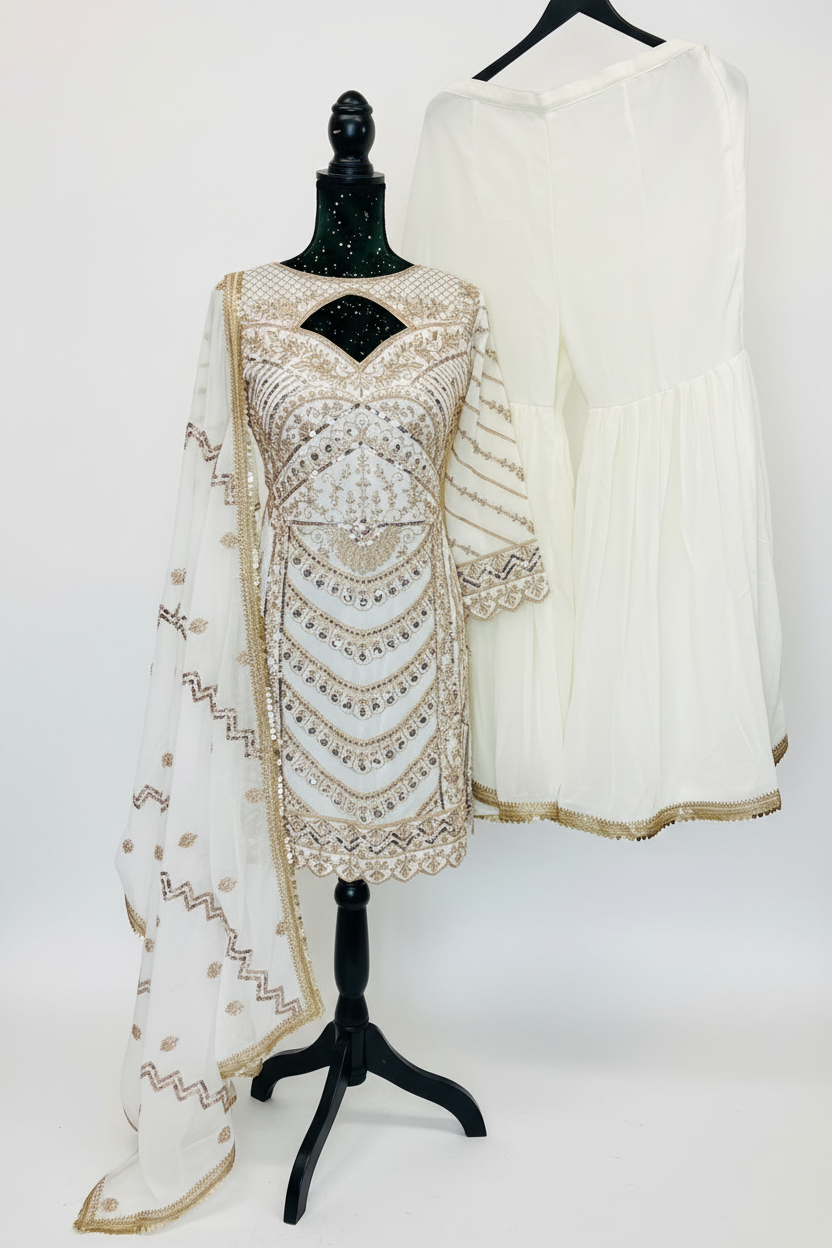 Partywear sharara suit