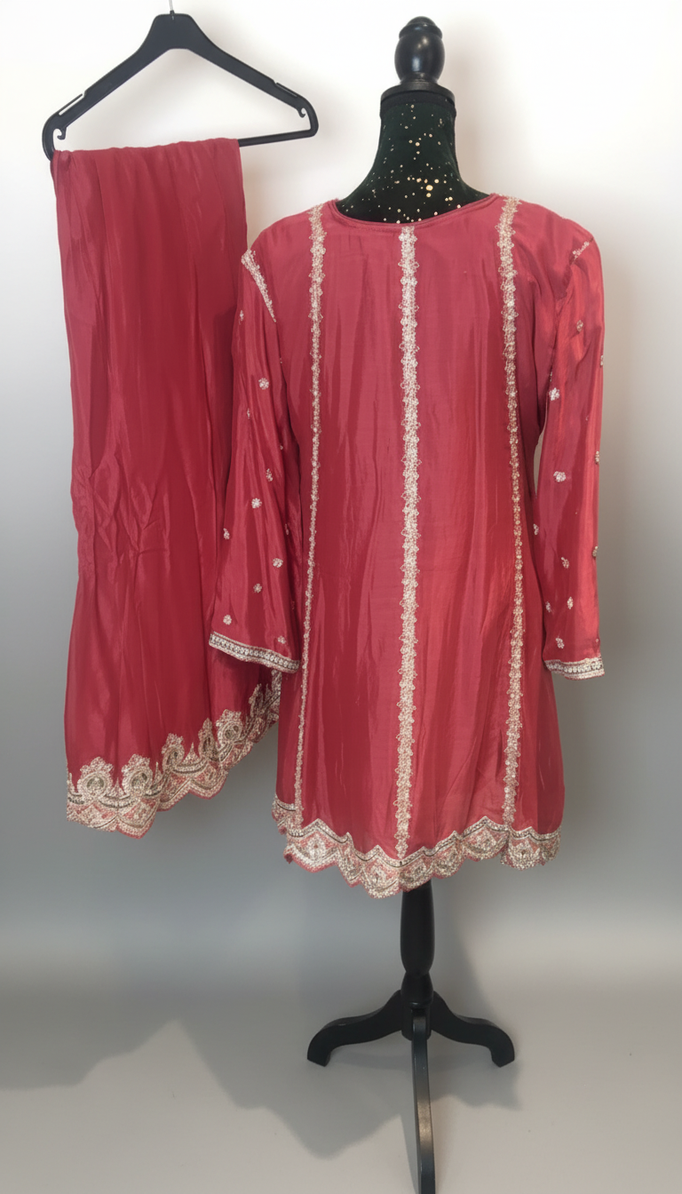 Partywear Anarkli with plazo dress