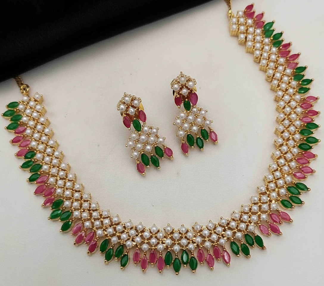 Beautiful 1gram necklace set