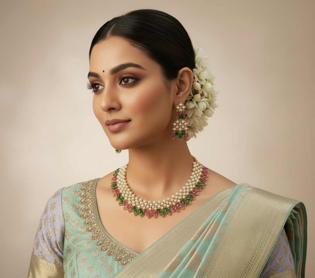 Beautiful 1gram necklace set