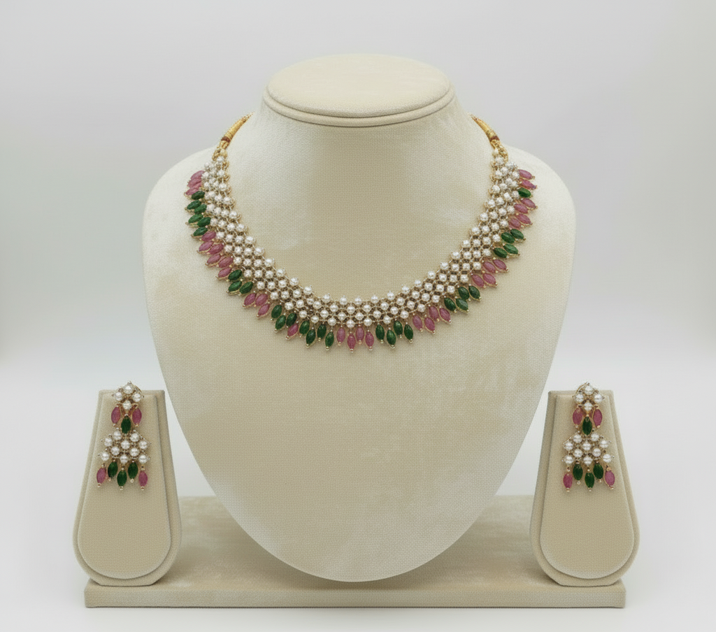 Beautiful 1gram necklace set